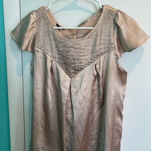 MANGO Golden Blouse L